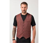 JP1880 Regular Fit Weste ziegelrot, Einfarbig