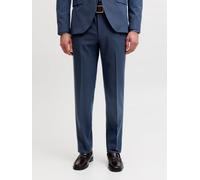 Anzughose JACK & JONES "JPRBLAMARTIN TROUSER CO01", Herren, Gr. 46, N-Gr, schwarz iris fit:slim fit, Web, Obermaterial: 71% Polyester, 22% Viskose, 7% Elasthan, unifarben, slim fit lang, Hosen Anzugho