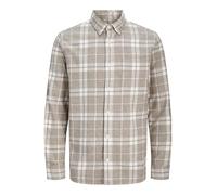 Jack & Jones Langarmhemd JPRBLUBROOK CHECK L/S SHIRT SN kariert 100% Baumwolle Gr. S moonstruck