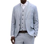 JACK&JONES - JPRMARTIN SUMMER BLZ LINEN BLEND NO06 SN Faded Denim - Gr. - 50
