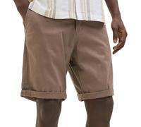 Chinoshorts JACK & JONES "JPSTBOWIE JJSHORTS S", Herren, Gr. S, N-Gr, braun (morel), Web, Obermaterial: 98% Baumwolle, 2% Elasthan, unifarben, modisch, regular fit kurz, Hosen, mit Aufschlag (98594408