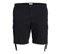 JACK & JONES Herren Cargo Short JPSTMARLEY JJCARGO - Relaxed Fit XS S M L XL XXL, Größe:XL, Farbe:Black 12229650