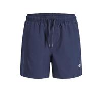 JACK&JONES Herren Badeshorts - JPSTMAUI TROPIC SOLID SWIM SHORTS REG SN, Badehose Dunkelblau L