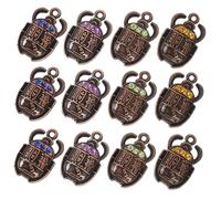 JPXXFM 40pcs Antike ägyptische Käfer Charms DIY Anhänger Legierung Legierung Scaraba Schmuck für Halsketten Armbänder Schlüsselanhänger Langlebiger resistenter Accessoires