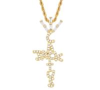 JPXXFM Buchstaben-Anhänger-Anhänger, Multi-Blumen-Element-Anhänger-Halskette