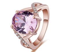 JPXXFM Schmuck rosa Edelstein -Edelstein -Finger für Hochzeitsfeier -Accessoires