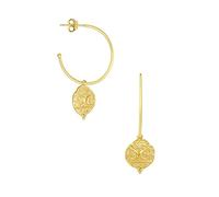 JQQJZLC Bolzenohrringe für Frauen Geometrischer Kreis 18K plattiert durchdringende Ohrring -Schmuck Pendientes UI