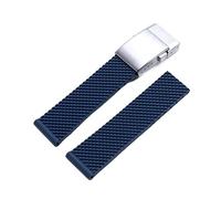 JQQJZLC Für Riemen weiches Silikon -Gummi -Uhrenband 22 mm 24 mm Armband