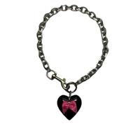 JQQJZLC Halsketten für Frauen, Trendiger Schmuck, zierliche Halskette mit Anhänger, modische Halskette mit herzförmigem Anhänger, Verzierung, vielseitige Halsketten, Accessoires für den Alltag,