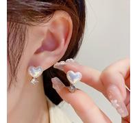 JQQJZLC Unregelmäßige Hölzerohrringe für Frauen Perlenohrringe Hochzeit Schmuck Geburtstag Geschenke