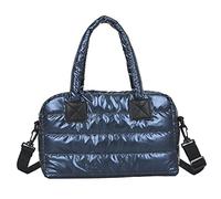 JQWSVE Puffer-Tragetasche, modisch, gesteppt, Crossbody-Tasche für Damen, Puffertasche, einfarbig, Puffy, Tragetasche, Daunen, gepolsterte Schultertasche