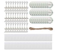 JRJRN 30 Schutzengel Anhänger Set für Taufe, Gastgeschenk, 30er Pack Deko