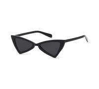 JRLLFD Dreieckige Sonnenbrille für Damen, Vintage-Rahmen, weiß/schwarz, Sonnenbrillen, C1, Einheitsgröße