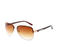 JRLLFD Herren-Sonnenbrille im Vintage-Stil aus Metall, Beschichtung der Linse, Fahrbrille für Männer und Frauen, 3, Einheitsgröße