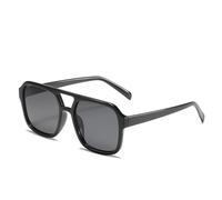 JRLLFD Retro Quadratische Sonnenbrille Damen Herren Gelb Blau Ozean Linse Rechteckige Sonnenbrille,C1,Einheitsgröße