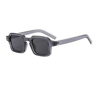 JRLLFD Retro-Sonnenbrille mit Nieten, für Damen und Herren, Vintage-Stil, brauner Rahmen (Einheitsgröße/2)