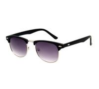 JRLLFD Retro Vintage Halbrand-Sonnenbrille Cat Eye Runde Schildpatt Verlaufsgläser Sonnenbrille Damen Herren Schatten UV400,C2,Einheitsgröße