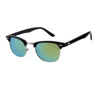 JRLLFD Retro Vintage Halbrand-Sonnenbrille Cat Eye Runde Schildpatt Verlaufsgläser Sonnenbrille Damen Herren Schatten UV400, C17, Einheitsgröße