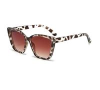 JRLLFD Vintage-Sonnenbrille für Damen, großer Rahmen, Sonnenbrille, Retro-Sonnenbrille, modisch (Einheitsgröße/4)