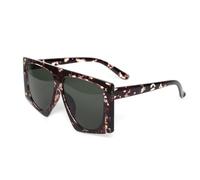 JRPAJK Punk-Leoparden-Sonnenbrille für Damen sexy Oversized-Modell UV400-Schutzbrille für Herren Farbverlauf Steampunk-Brille