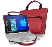 JRTAL 2 in 1 Design Schutzhülle + Portable Laptoptasche für Lenovo V15 IWL IKB ADA IIL/ideapad S145-15IWL S145-15AST S145-15IIL S145-15API S145-15IGM/Flex 3i Chromebook 15 Gen 7 Laptop,Rot