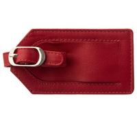 JS Kofferanhänger C4KA Gepäck- Adressanhänger Leder rot