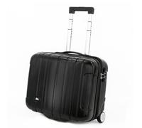 JSA 45513 Trolley Reisekoffer mit 17" Laptop Fach, Rollkoffer aus ABS, Trolleykoffer mit 2 Rollen, Koffer mit 40 Liter Volumen