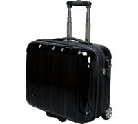 JSA 45513 Trolley Reisekoffer mit 17" Laptop Fach, Rollkoffer aus ABS, Trolleykoffer mit 2 Rollen, Koffer mit 40 Liter Volumen