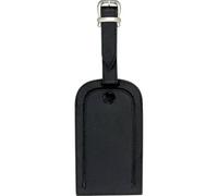 JSA Gepäckanhänger, aus Leder, schwarz