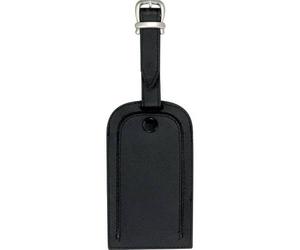 JSA Gepäckanhänger, aus Leder, schwarz