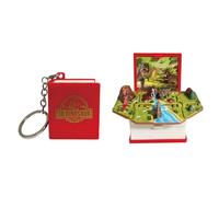JSGHGDF 3D Faltbarer Popup-Buch-Schlüsselanhänger für Kinder, Wissenschaft, Puzzle, Neuheit, Mini-Dinosaurier-Schlüsselanhänger, Taschendekoration, Handheld-Kinder, Dinosaurier Rot, One size