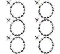 JSGHGDF 6 Unterteilungen Kristall treffen Pailletten-Armbänder, dünnes Glaube, Schmuck-Set für Erwachsene, Kinder, Taufe, Perlen, Armreif für Kinder und Erwachsene, Eine Größe, Wie beschrieben