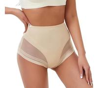 JSGHGDF Höschen für Damen, Bauchkontrolle, hohe Taille, nahtloses Design, unsichtbare Unterwäsche, Nylon, Spandex, Shapewear, aprikose, M