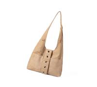 JSGHGDF Moderne Wildleder-Umhängetasche, geräumige Kapazität, Unterarm-Geldbörse, Shopper für trendiges Outfit, geräumige Schultern, aprikose, One Size