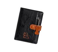 JSGHGDF Reisepasshülle für Reisen, Brieftaschen, Kartenhalter, wasserdicht, Reisezubehör, Geldbörse mit Kartenhaltern, Schwarz , One Size, Mass Beauty