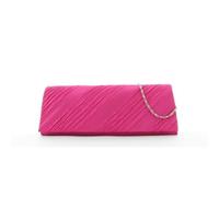 JSI Damen Schultertasche, Clutch, Abendtasche, 27 x 10 x 5 cm Rose