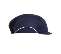 JSP HARDCAP A1+ Leichte Anstoßkappe - 2,5 cm Schirm - Dunkelblau - Belüftet - Anstosskappe Herren - Kopfschutz für BAU, Lager, Logistik & Industrie - Bauhelm Cap - EN 812