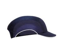 JSP HARDCAP A1+ Leichte Anstoßkappe - 5 cm Schirm - Dunkelblau - Belüftet - Anstosskappe Herren - Kopfschutz für BAU, Lager, Logistik & Industrie - Bauhelm Cap - EN 812