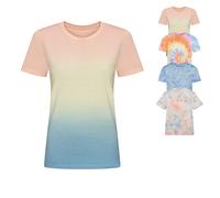 JT022 Just Ts Batik T-Shirt Grey Pink Marble XL