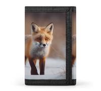 JTKBNVM Cute Fox Trifold Wallet Trifold Wallets for Men Women Slim Wallet Mens Wallet Trifold Front Pocket Wallet | Versatile Wallets with 8 Credit Card Holder, style, One Size, Stil:, Einheitsgröße