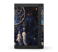 JTKBNVM White Fantasy Dream Catcher Trifold Wallet Trifold Wallets for Men Women Slim Wallet Mens Wallet Trifold Front Pocket Wallet | Versatile Wallets with 8 Credit Card Holder, Style, One Size,