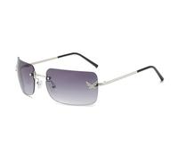 jtkhaweh Retro Sonnenbrille Herren Damen Unisex Randlose Vintage-Sonnenbrille Frauen Rahmenlos Rechteck Schattierungen Diamant Farbverlauf Sommer Reisen Sonnenbrille Weiblich Showaspicture