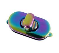 JTKSSCS Taschenverschluss 10 Stück 35 x 18 mm Metall-Taschenverschluss, Handtaschen-Drehverschlüsse, Schnalle, oval, drehbar, Verschlüsse, Hardware-Zubehör(Colored,8pcs)