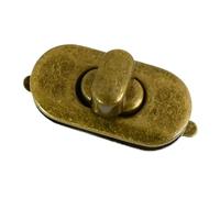 JTKSSCS Taschenverschluss 10 Stück 35 x 18 mm Metall-Taschenverschluss, Handtaschen-Drehverschlüsse, Schnalle, oval, drehbar, Verschlüsse, Hardware-Zubehör(Bronze,2pcs)