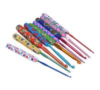 JTLB Clover Häkelnadel, 17 X 5 X 2, 9-teiliges Häkelnadel-Set mit Ergonomischen Griffen, Nadeln, DIY-Bastelzubehör Frauen