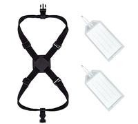 JTMKYO 1 Stück Bindeband, 2 Stück Anhänger, verstellbares Gummiband, Koffer-Gummiband, personalisiertes Reisezubehör, geeignet für Reisen und Geschäftsreisen.