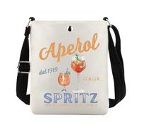 JTOUK Aperol Spritz Cocktail Crossbody Bag Aperol Merch Junggesellinnenabschied Geschenk Alkohol Liebhaber Geschenk