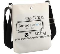 JTOUK Regency TV-Show-inspiriertes Geschenk, TV-Show, Merchandise-Umhängetasche, Geschenk für Buchliebhaber, Bridger Thing Cb EU, 6.5 Inches ×8.27 Inches