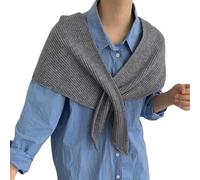 JTQYFI Kreuze gestrickter strukturierter Schal aus Acrylgarn für kaltes Wetter, unverzichtbar für Wandern, Skifahren, Familienausflüge, Winterschal