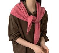 JTQYFI Kreuze gestrickter strukturierter Schal aus Acrylgarn für kaltes Wetter, unverzichtbar für Wandern, Skifahren, Familienausflüge, Winterschal